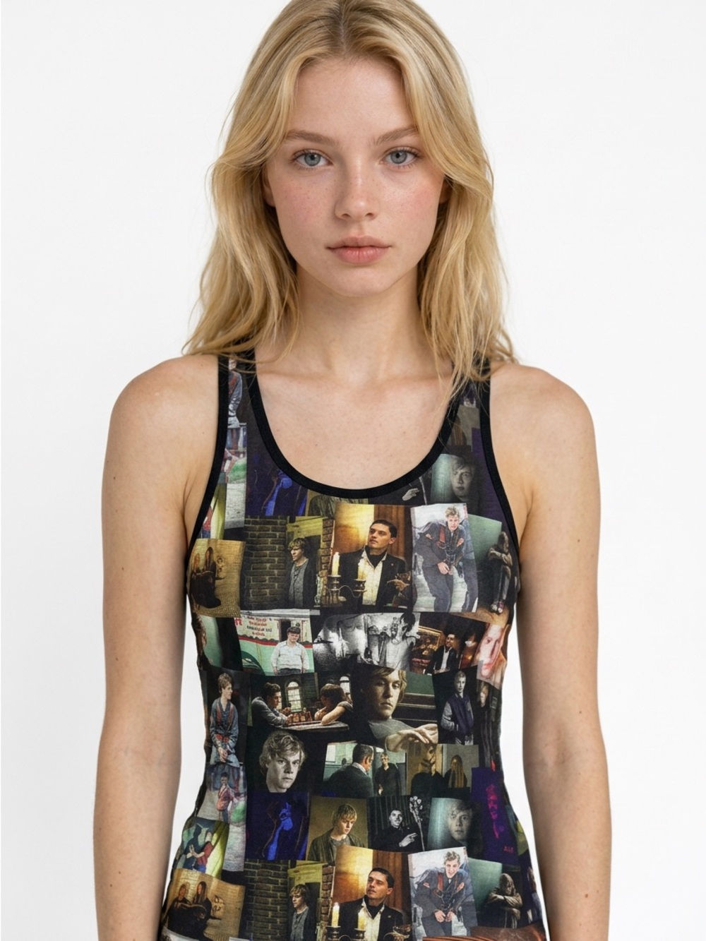 AMERICAN HORROR STORY • Ripple Junction Photo Collage Racerback Tank L - Picture 2 of 5